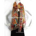 elegant chiffon custom printed magic scarves